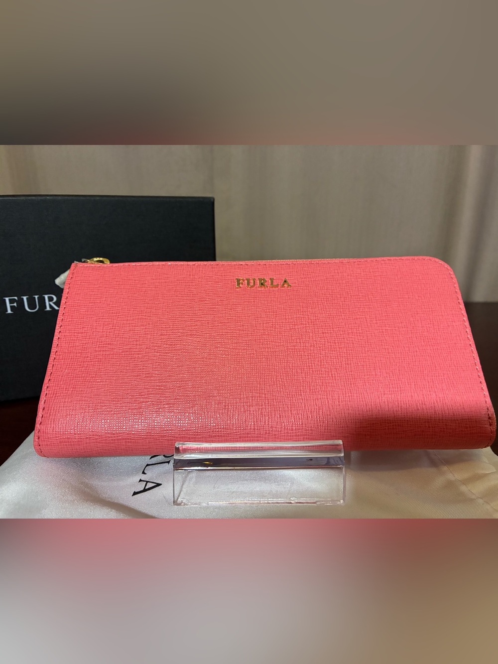 Furla Zip Around Leather Wallet NIB